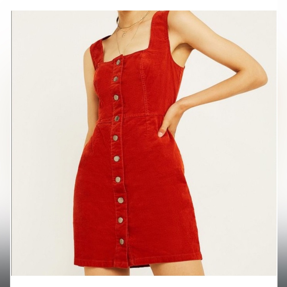 Urban Outfitters corduroy Red-Orange  Dress